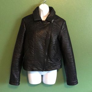 Faux Leather Biker Jacket